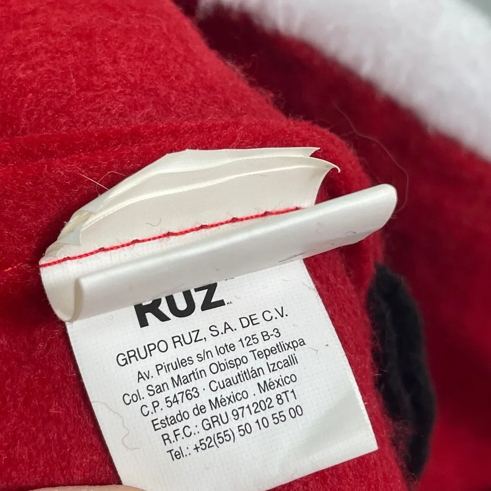 Disney Mickey Mouse‎ Santa Hat Kids Holiday Christmas Fleece Plush Ears